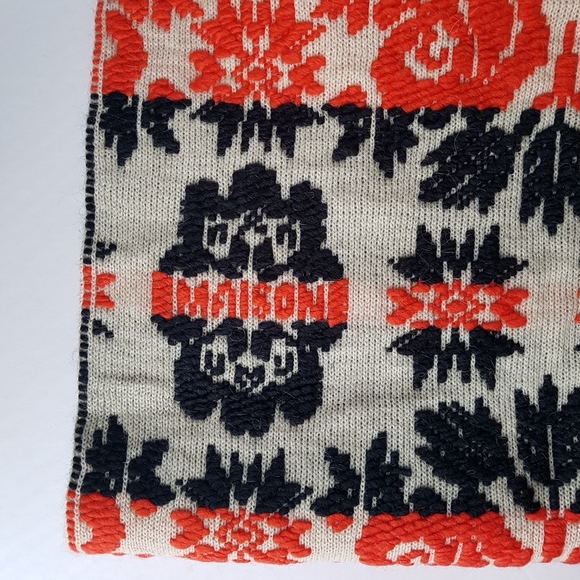 Maison Scotch | Floral Artwork Knit Scarf - Picture 4 of 6